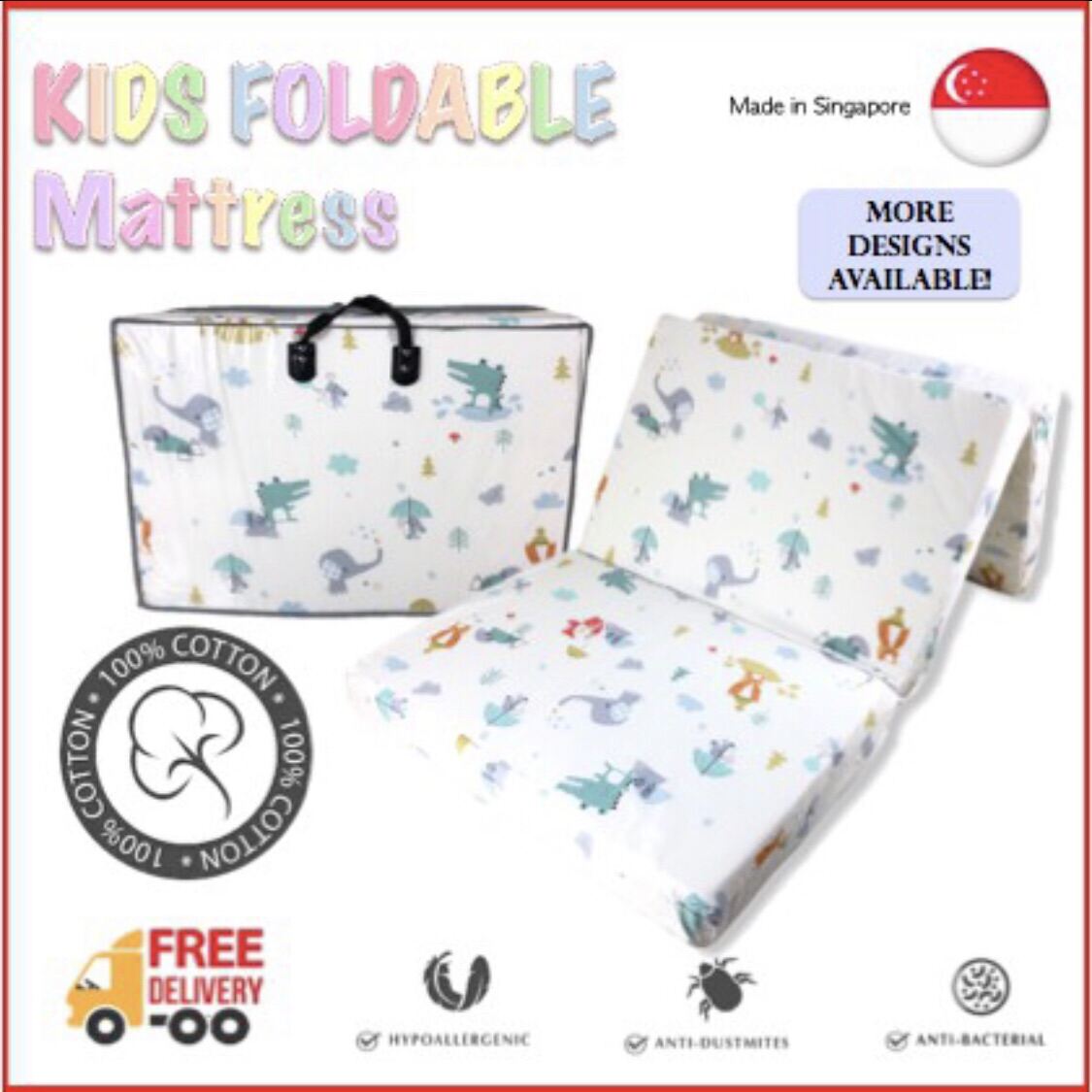 [1-2 day delivery] Kids Foldable foam Mattress
