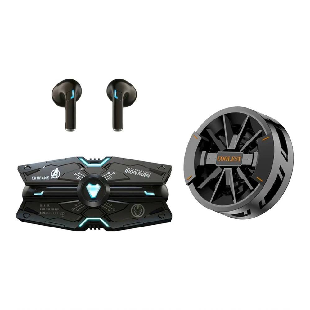 Marvel Joint Iron Man EJ-ZH300 Bluetooth Headset Game Noise Reduction and Low Latency